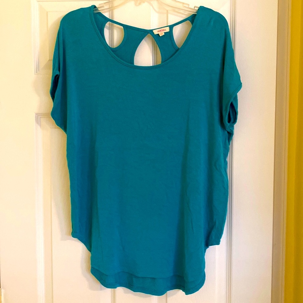 Athleta pink lotus top